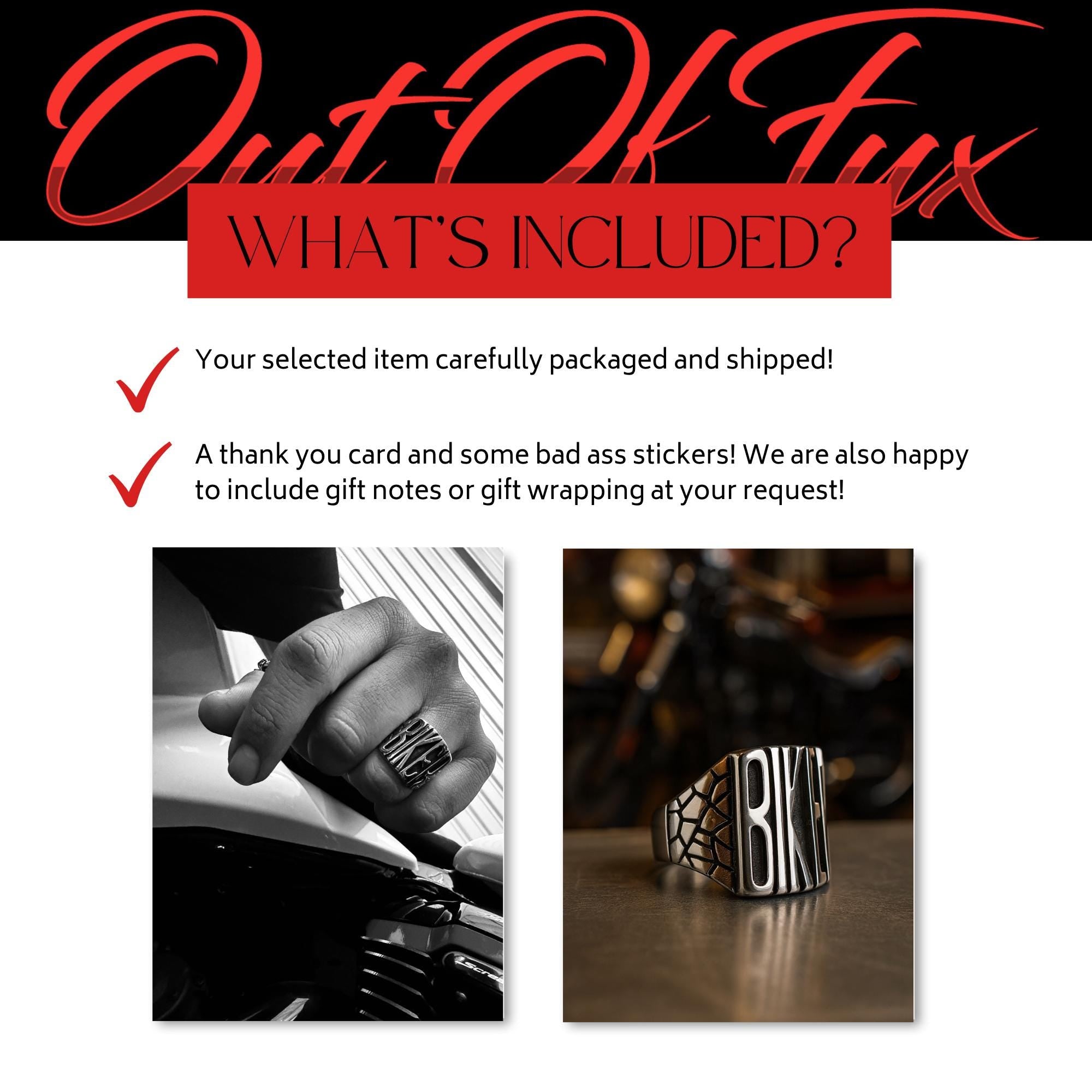 Stainless Steel Biker Ring: Motorcycle Club Style Jewelry for Men