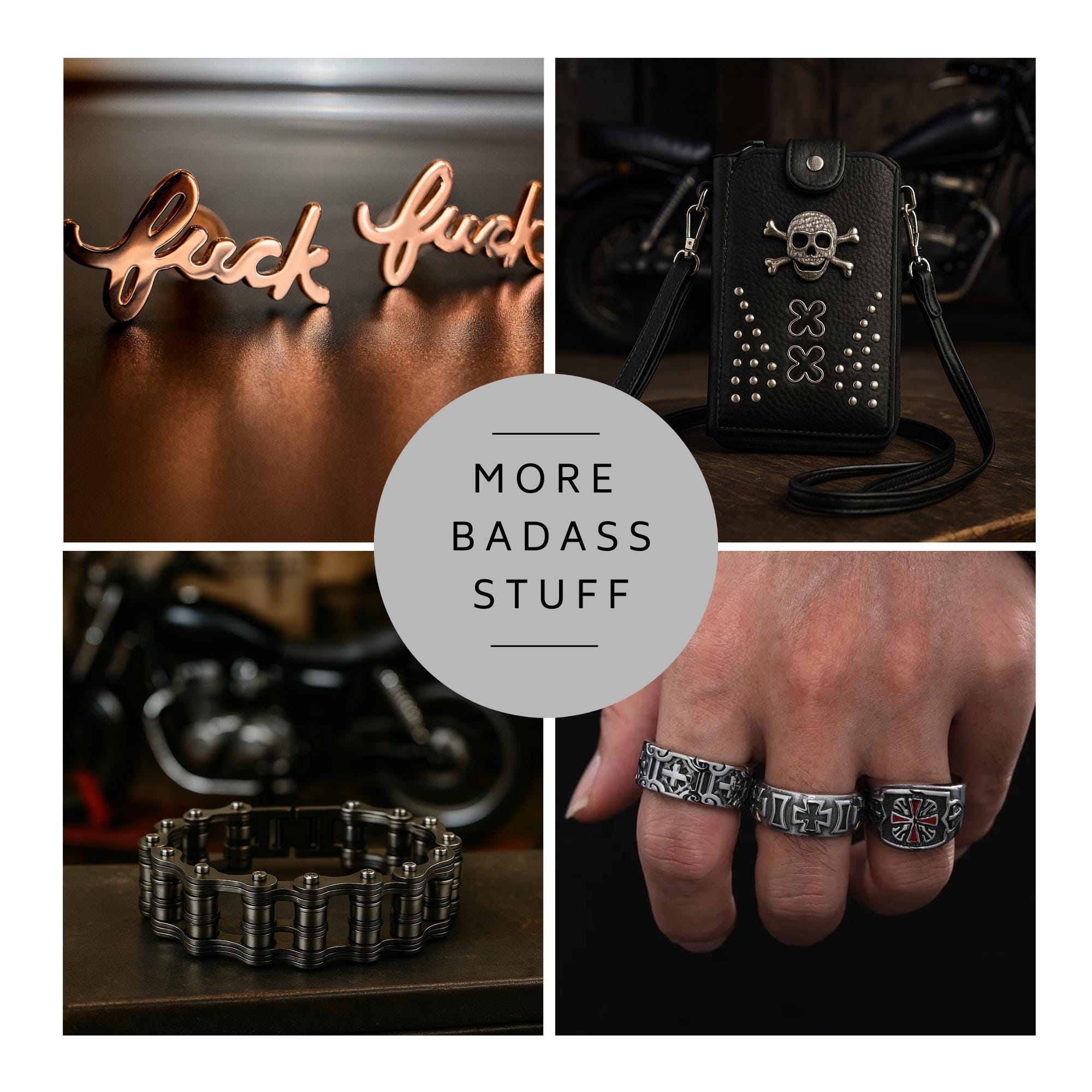 Stainless Steel Biker Ring: Motorcycle Club Style Jewelry for Men