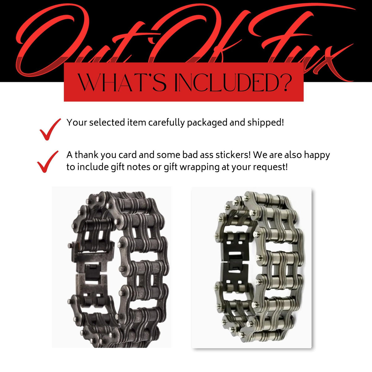 Heavy Gunmetal Biker Bracelet: Stainless Steel Chain Design for Men