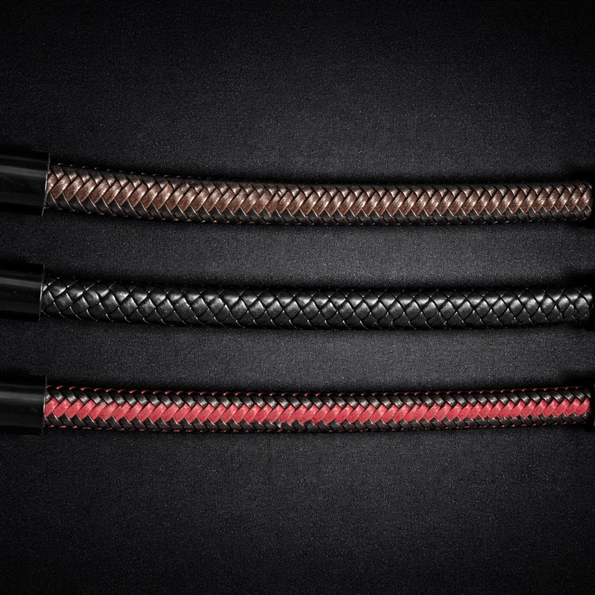 Braided Leather Bracelet for Men, Biker Style Genuine Leather Wristband with Steel Clasp