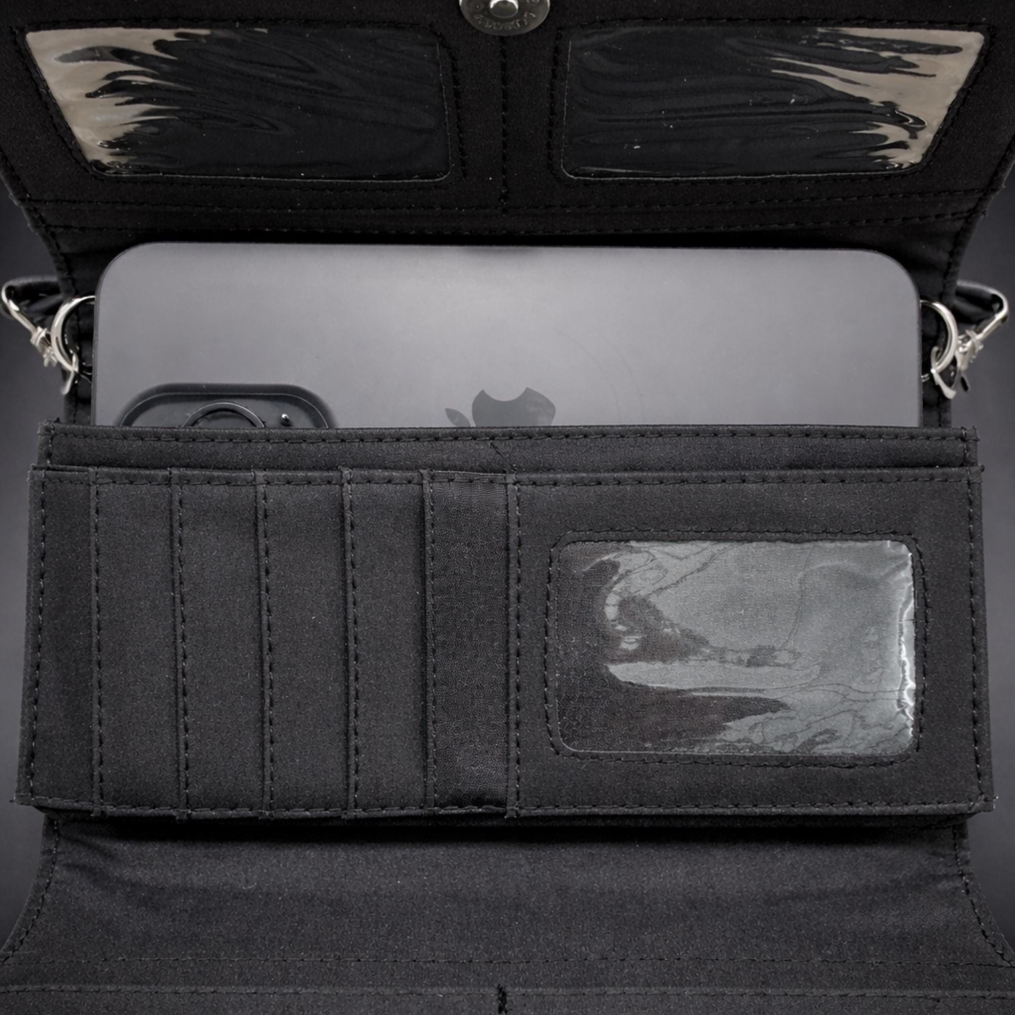Tooled Western Wallet for Women, Cowgirl Wristlet and Crossbody Wallet with Concho Snap