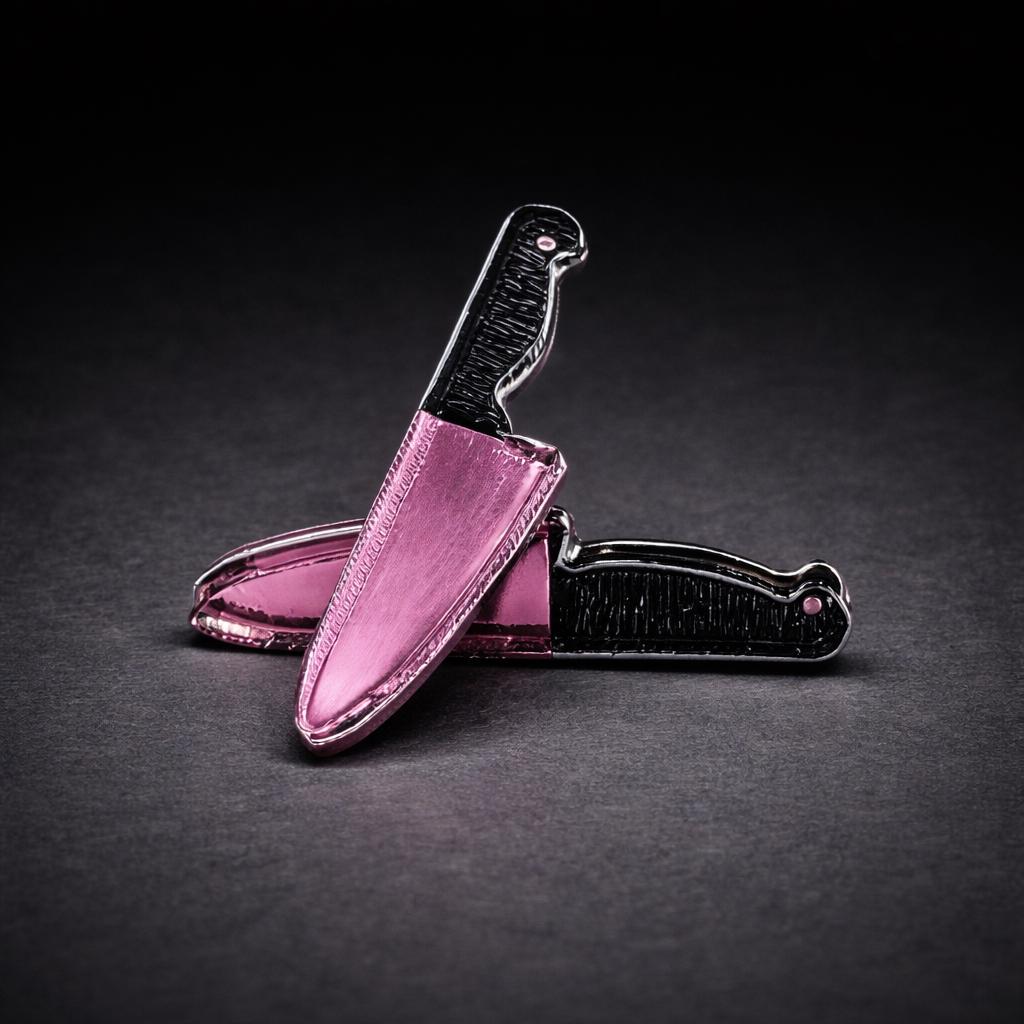 Handmade Horror Knife Stud Earrings: Goth Punk Acrylic Jewelry