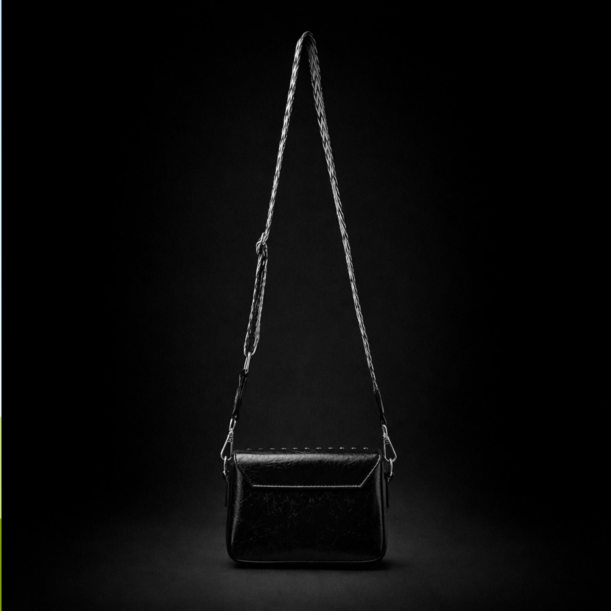 Studded Crossbody Bag for Women, Rock Style Shoulder Purse, Black Faux Leather Studded Handbag, Punk Alt Fashion Night Out Bag