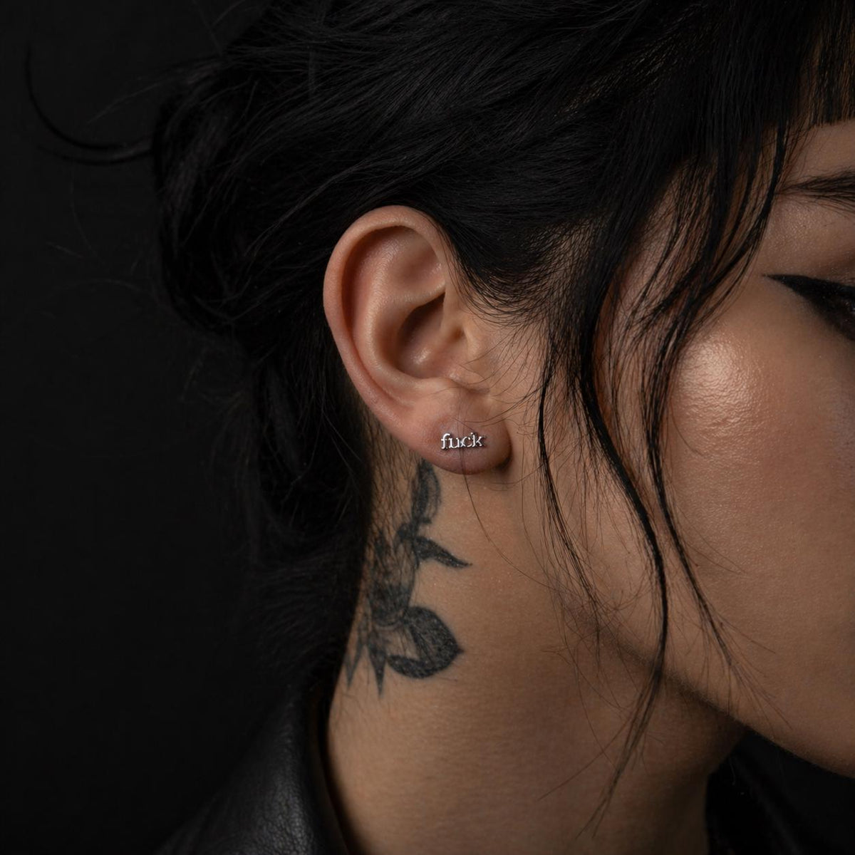 Fuck You Stud Earrings | Gold & Silver | Bold Statement Jewelry | Funny Gift for Her