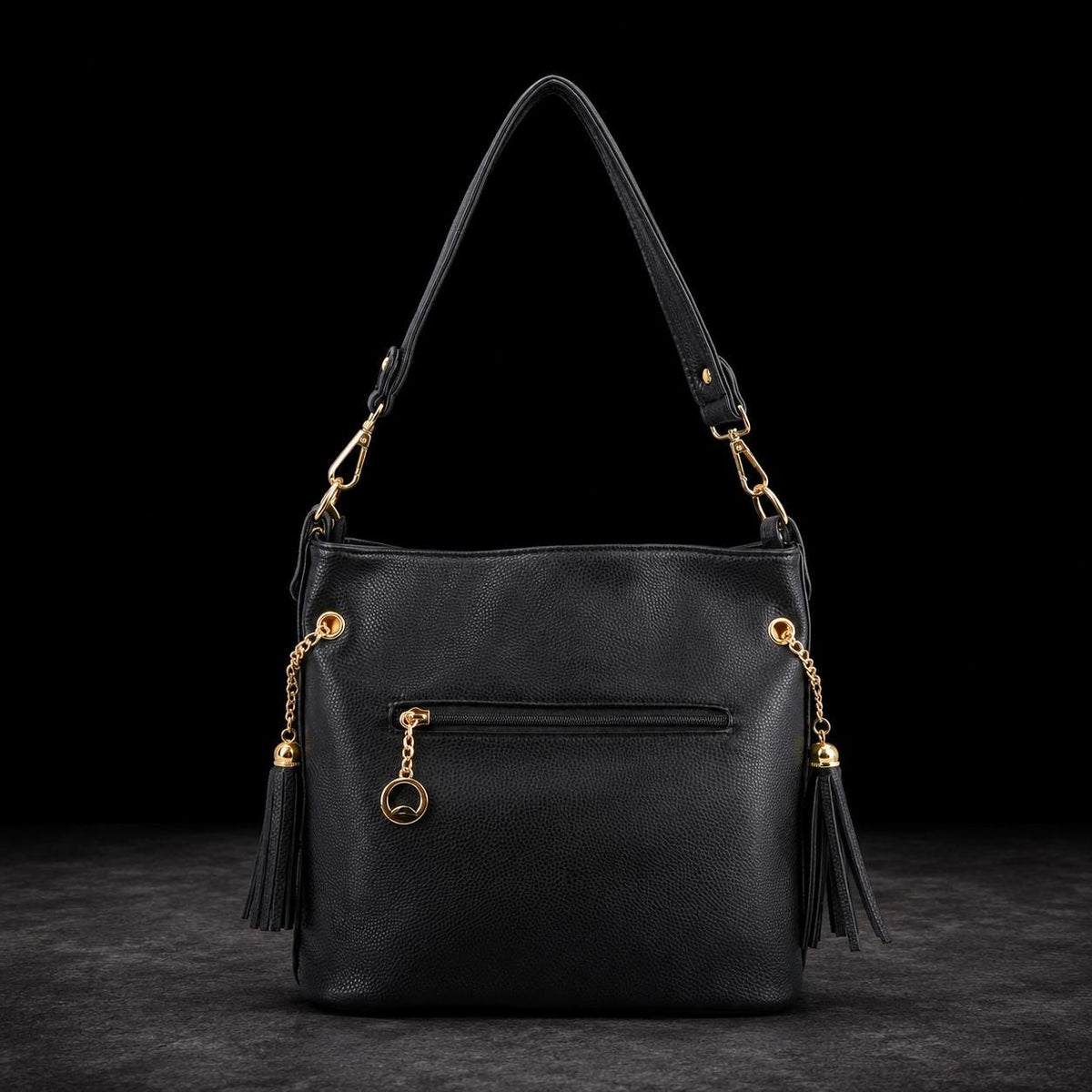 Leopard Rhinestone Crossbody Purse: Black Glam Statement Bag for Women