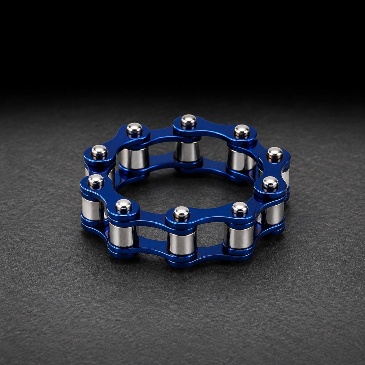 Men's Motorcycle Chain Ring, Stainless Steel Biker Ring, Moving Link Band, Tattoo Style Jewelry, Sizes 9-12