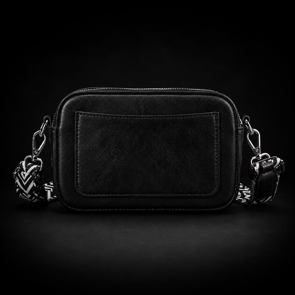 Studded Faux Leather Crossbody Bag, Rock Style Shoulder Purse, Punk Alt Fashion