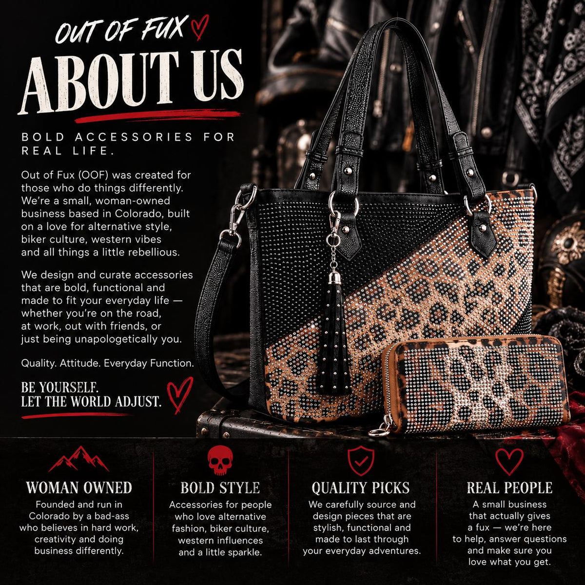Leopard Rhinestone Purse and Wallet Set, Sparkly Tote Bag with Matching Zip Wallet, Glam Statement Handbag Set