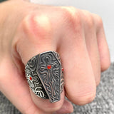 Coffin Skull Ring