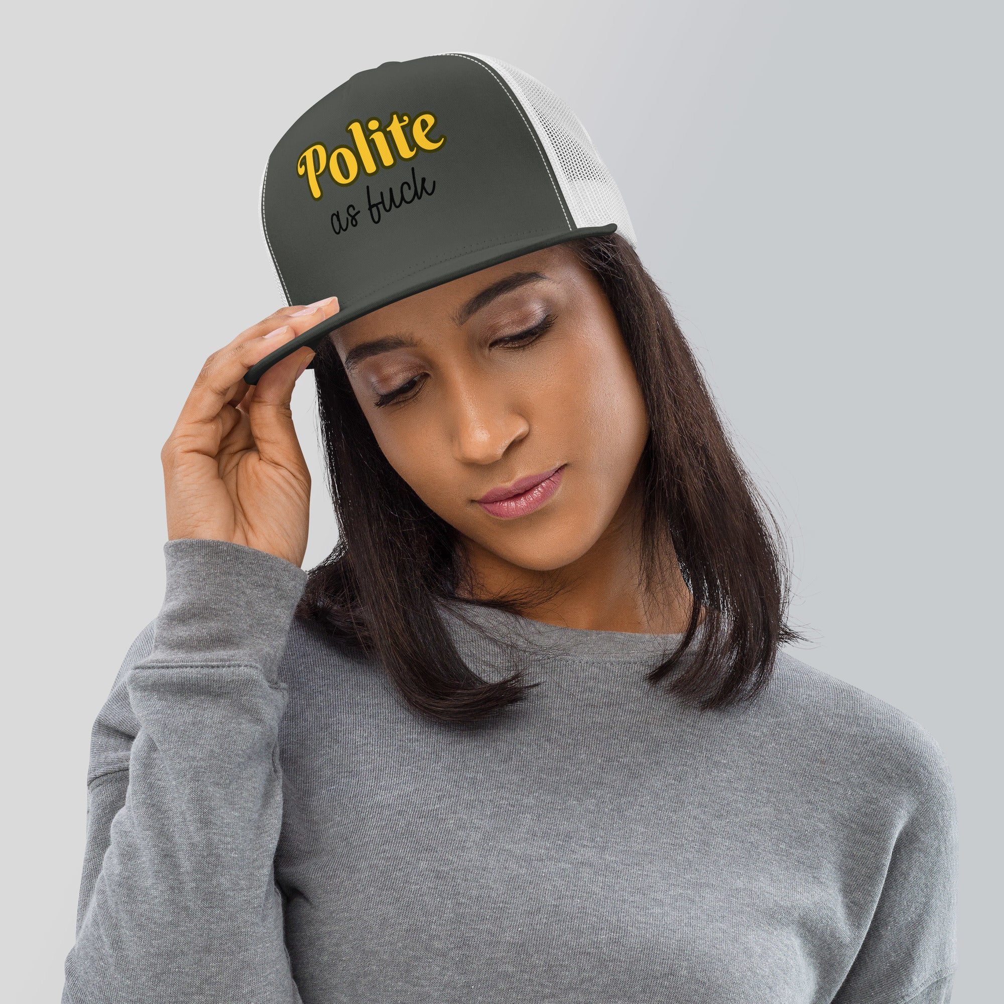 Polite as Fuck Trucker Cap