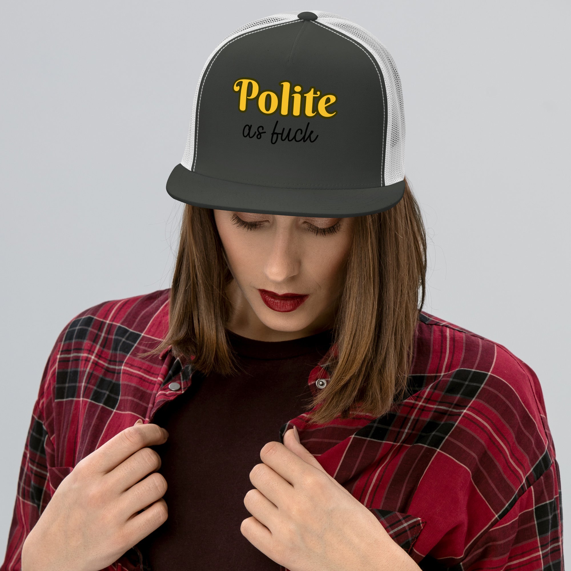 Polite as Fuck Trucker Cap