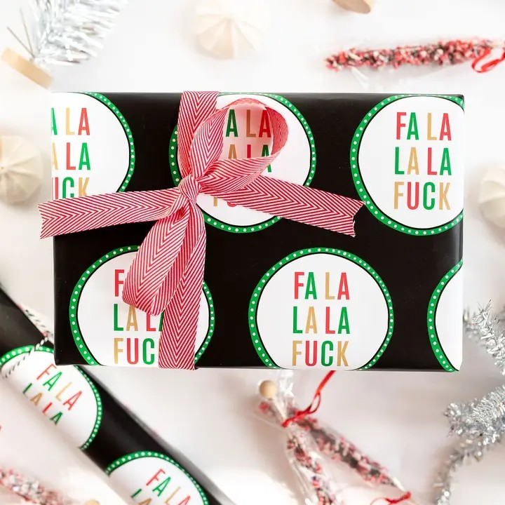 Falalala Fuck Wrapping Paper