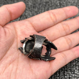 Blackening Stainless Steel Skull Ring