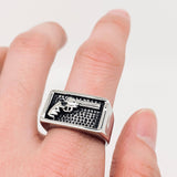 Pistol-style Men's Motorcycle Ring