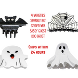 Spooky Bat Accessory Halloween Decoration Gothic Style Hair Piece Costume Accessory Ghost Design Party Favor Halloween Gift Black Bat Wing