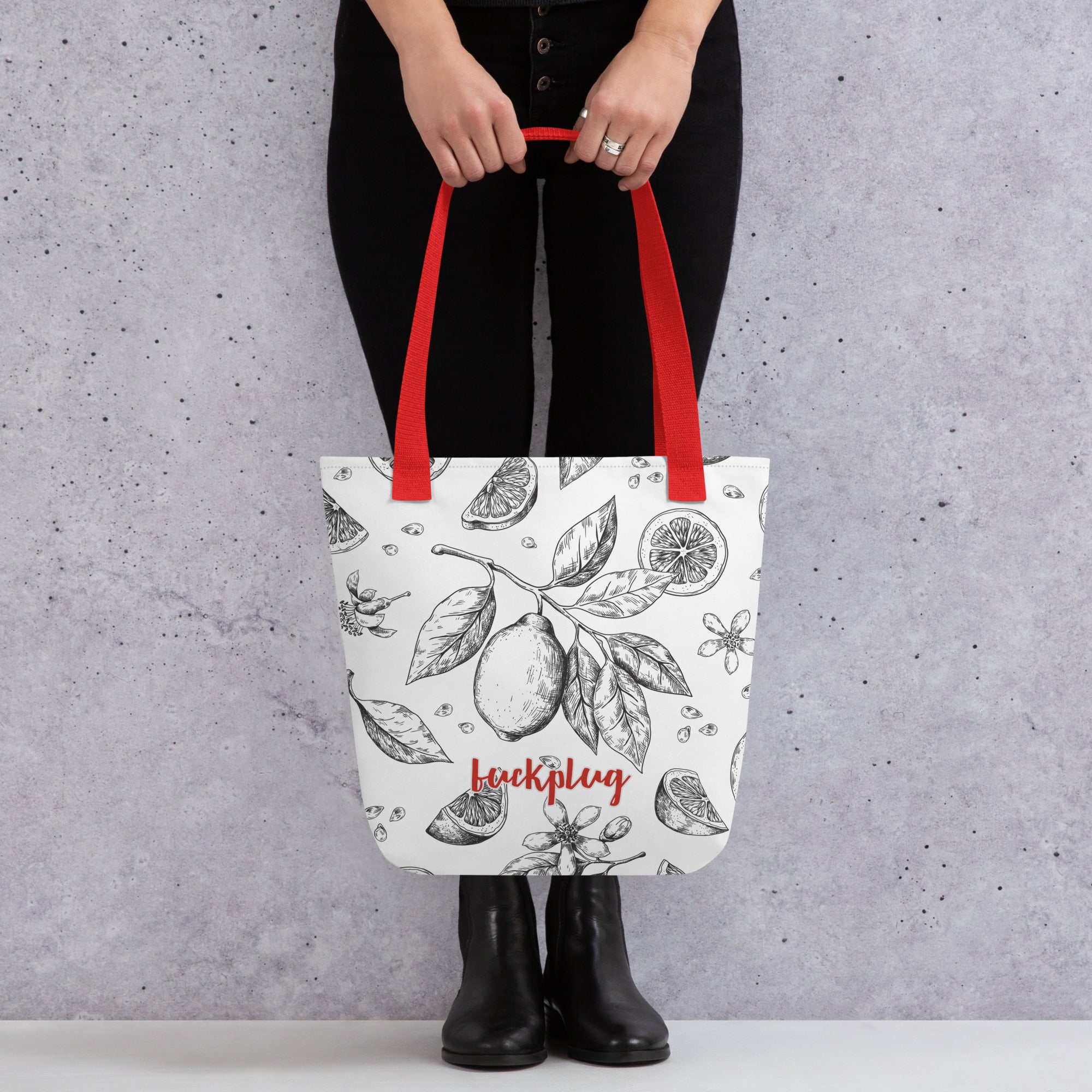 Fuckplug Fruit Pattern Tote bag