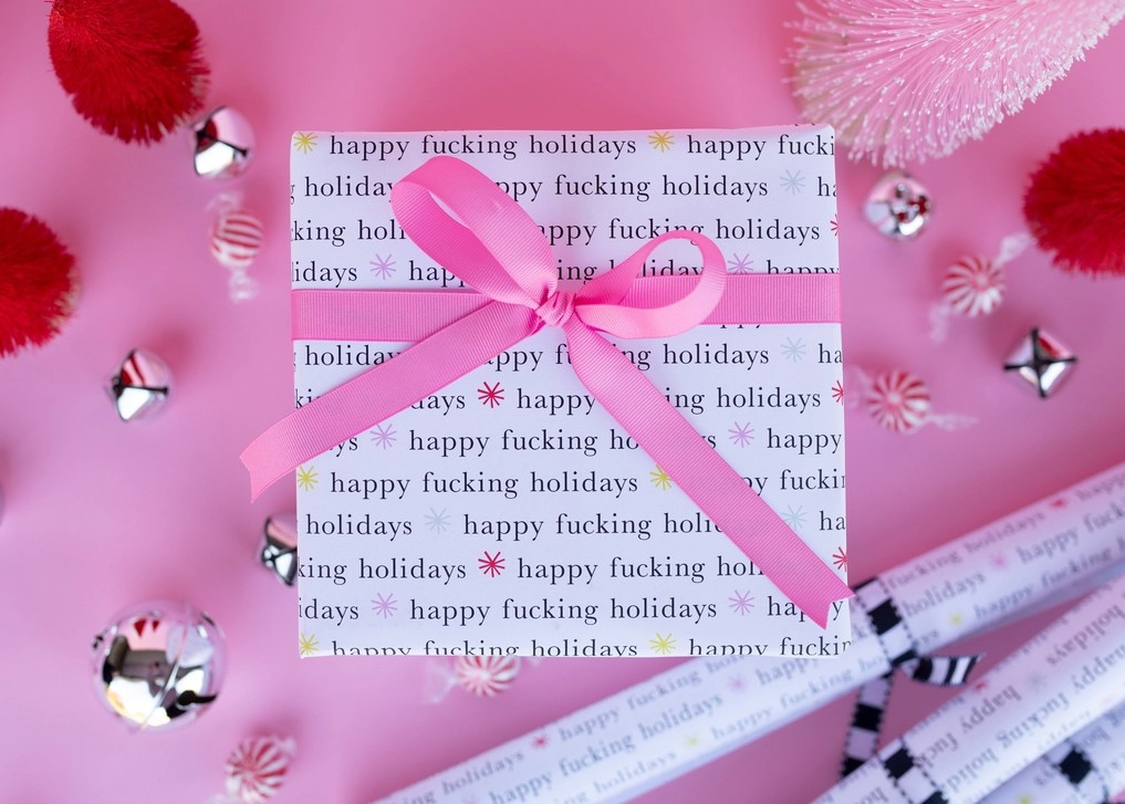 Happy Fucking Holidays Wrapping Paper