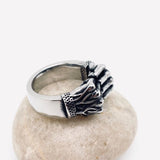 Stainless Steel Double Fist Ring