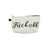 Bold Makeup Pouch - F*** Off Cosmetic Bag