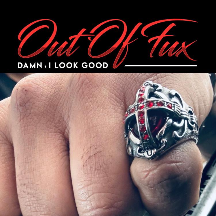 Men's Gothic Red Stone Cross Ring - Stainless Steel Biker Jewelry