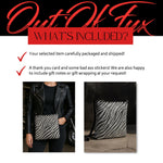 Rhinestone Zebra Crossbody: Faux Leather Chain Purse for Women