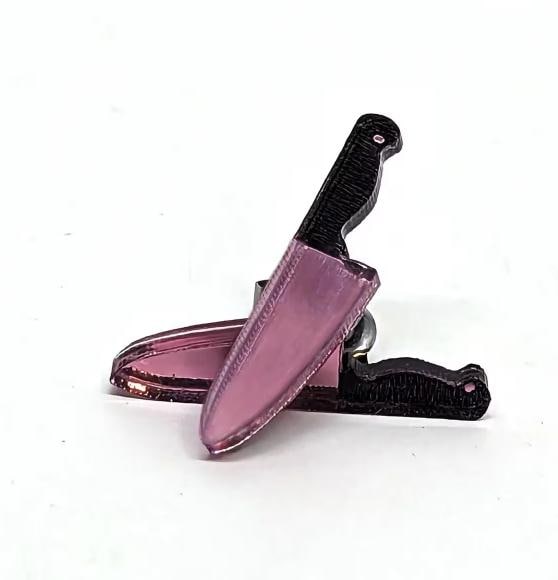 Horror Knife Earrings: Handmade Goth Punk Studs for Alternative Style Lovers