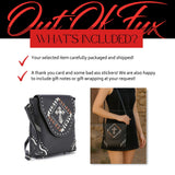 Western Crossbody Purse: Faux Leather Cowgirl Bag with Cross and Studs