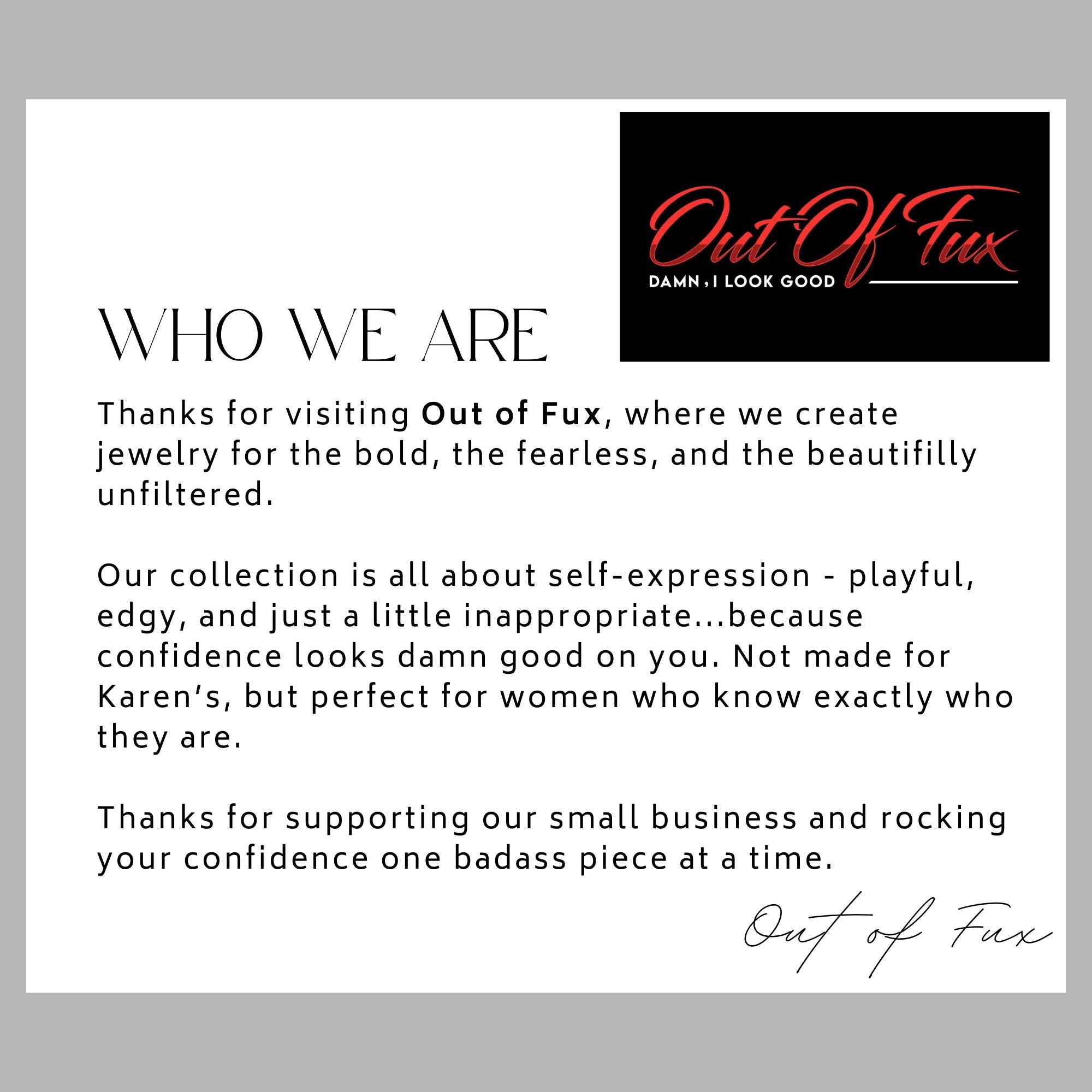 Cursive Fuck Stud Earrings Pair: Dainty Feminist Jewelry in Gold, Silver, Black