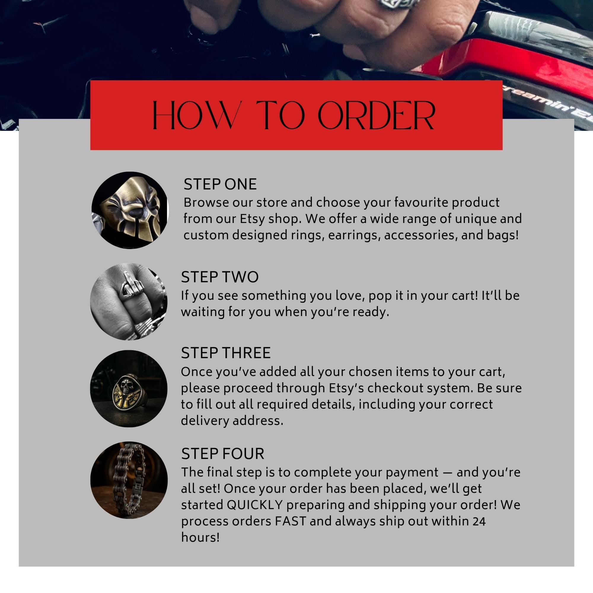 Stainless Steel Biker Skull Ring: Antique Brass Warrior Helmet Design