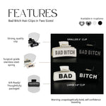 Bad Bitch Claw Clip: Strong Everyday Clip in Solid or Checkered