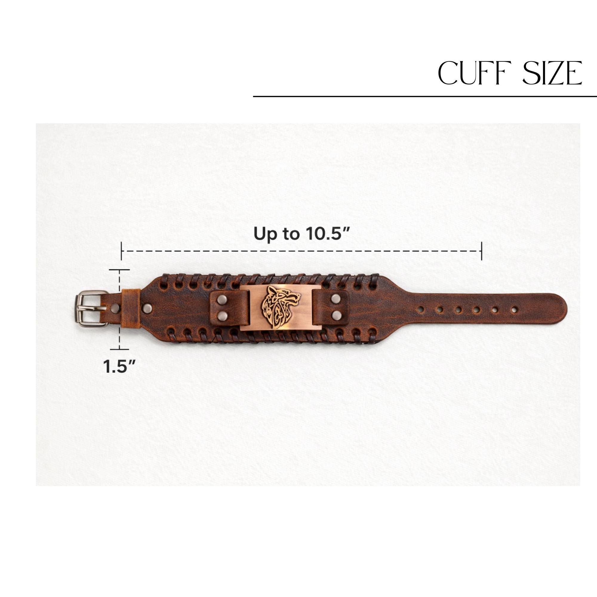 Men’s Viking Leather Cuff Bracelet with Norse Compass, Medieval Warrior Wristband