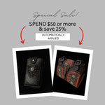 Tooled Black Leather Crossbody Bag: Western Style, Card Slots