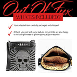 Gothic Skull Crossbody Bag, Studded Messenger Purse for Concert and Alternative Style
