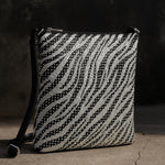 Rhinestone Zebra Crossbody: Faux Leather Chain Purse for Women