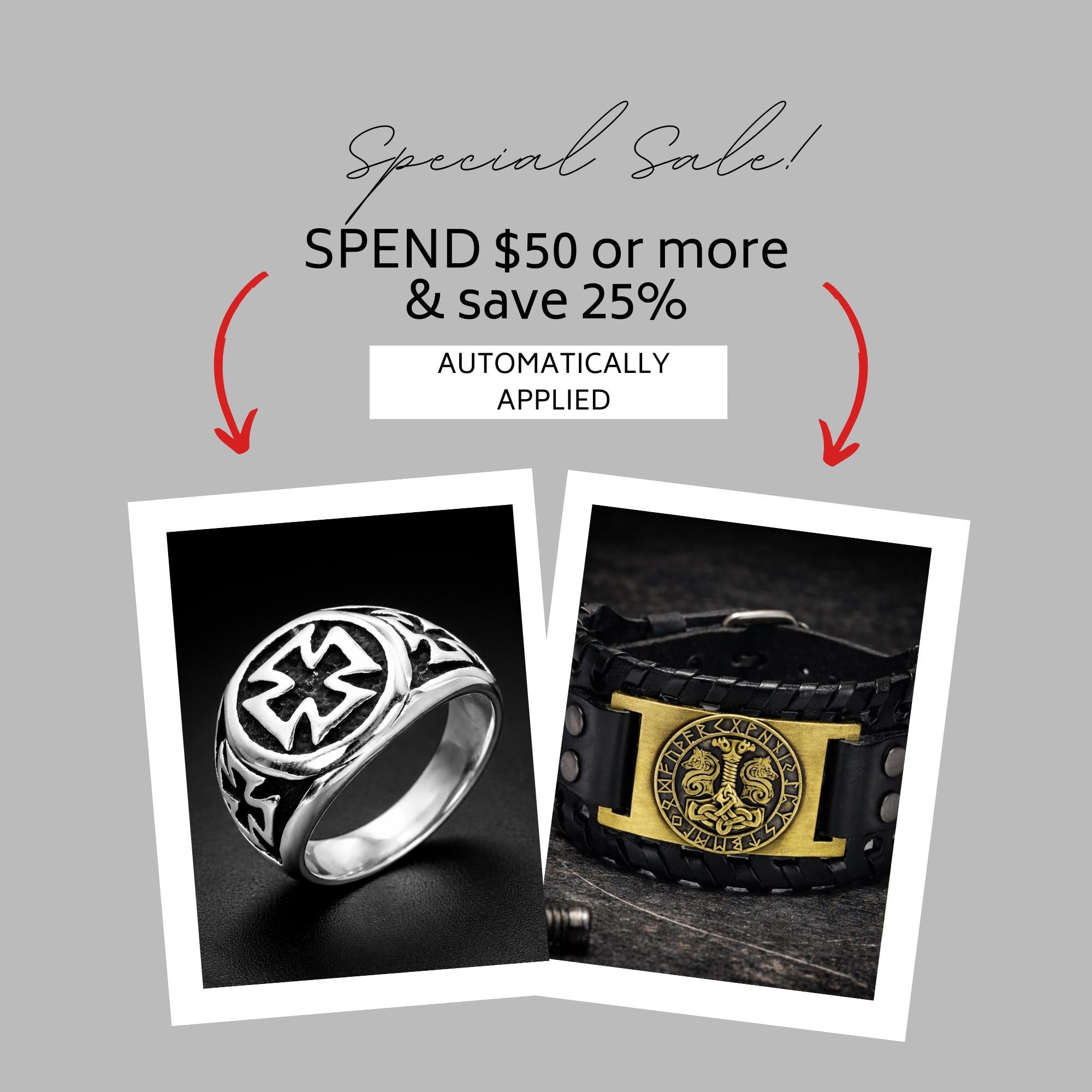 Men’s Viking Leather Cuff Bracelet with Norse Compass, Medieval Warrior Wristband