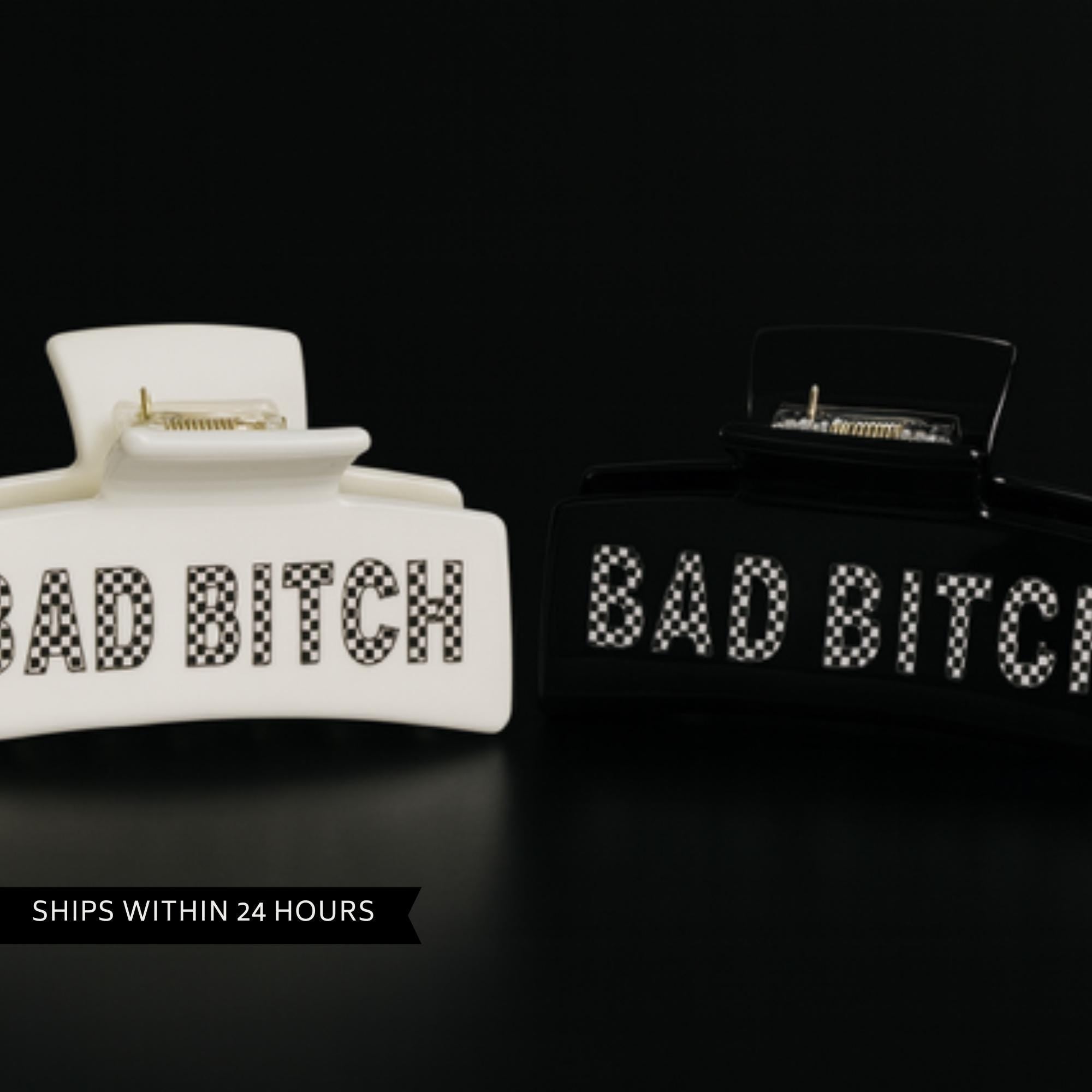 Bad Bitch Claw Clip: Strong Everyday Clip in Solid or Checkered