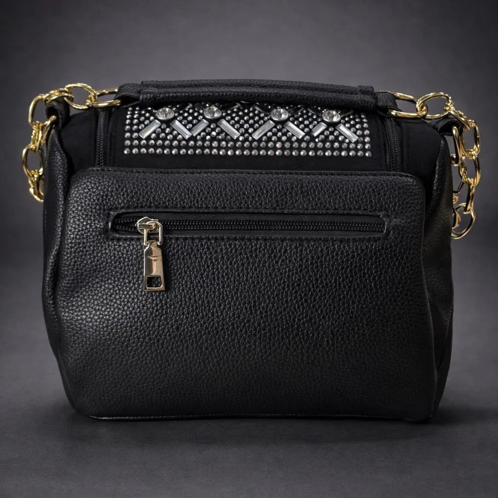 Crystal Rhinestone Shoulder Bag, Glam Evening Purse, Detachable Crossbody Strap