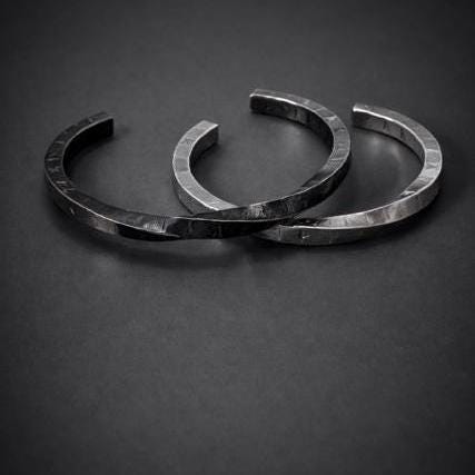 Antique Silver Viking Rune Cuff Bracelet, Stainless Steel Norse Jewelry for Men