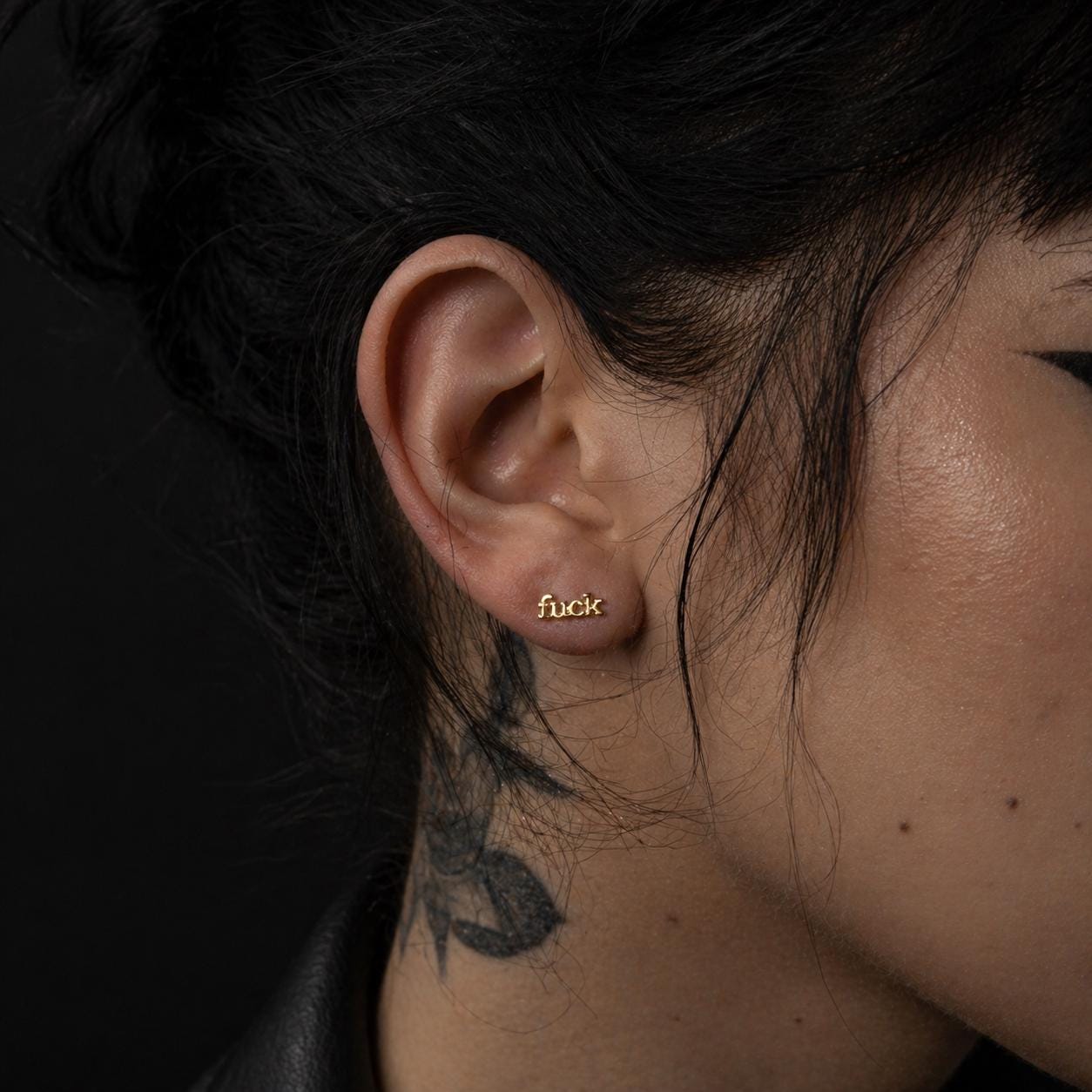 Fuck You Stud Earrings | Gold & Silver | Bold Statement Jewelry | Funny Gift for Her
