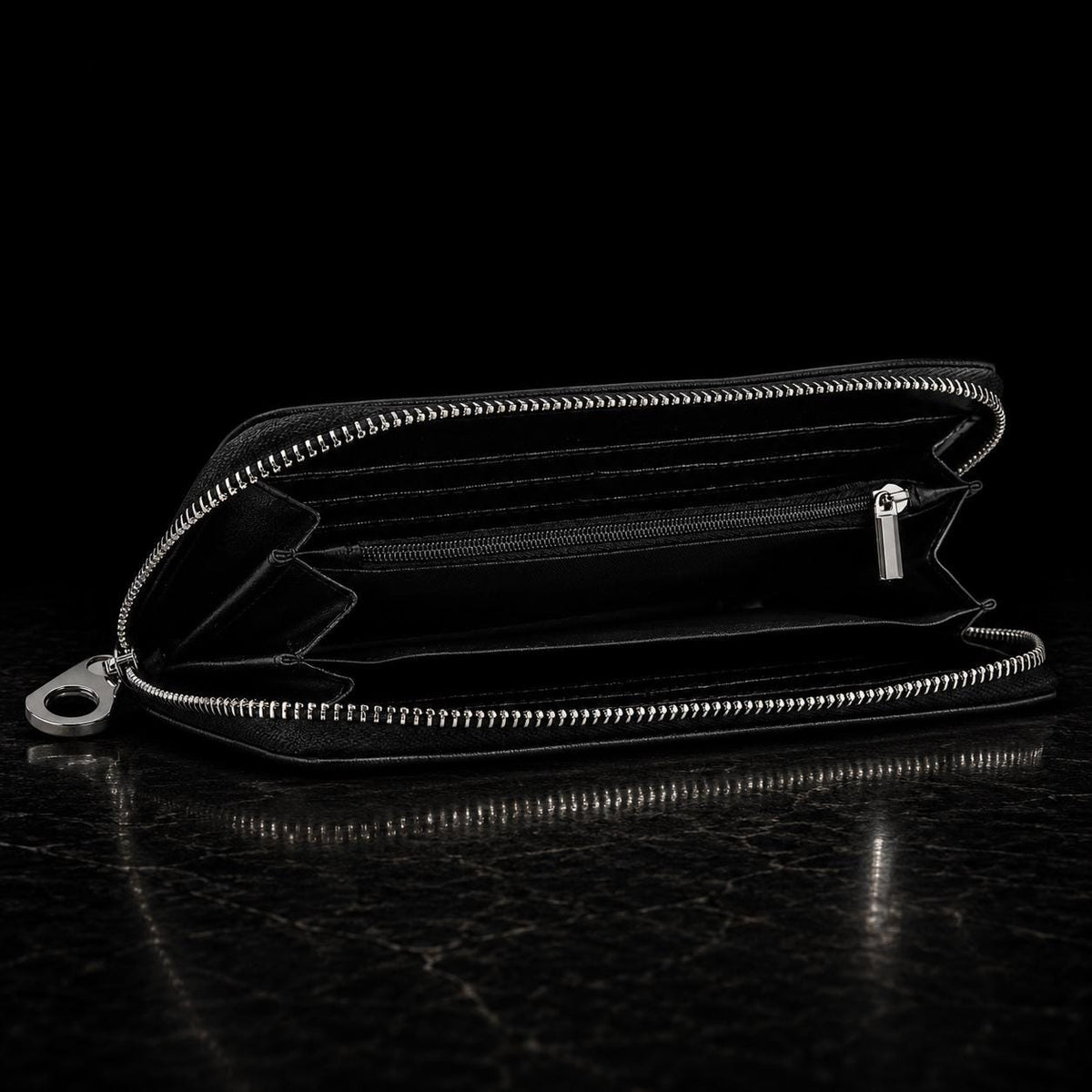 Black Rhinestone Wallet, Women's Zip Around Wallet, Sparkly Faux Leather Wallet, Bling Organizer, Glam Statement Accessory, Gift