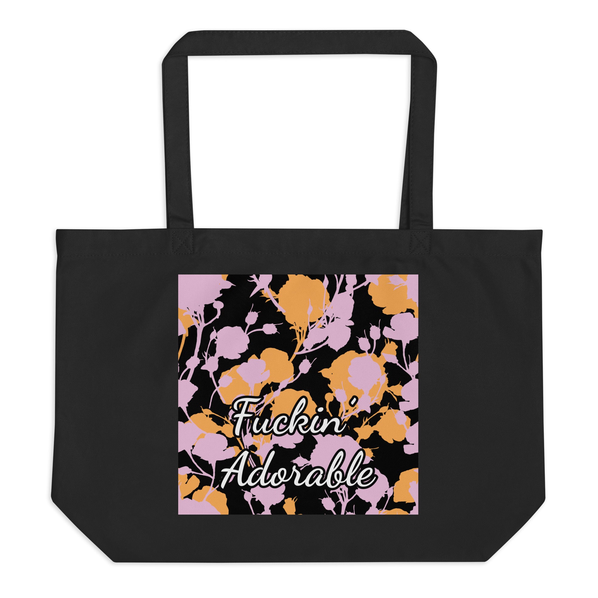 Fuckin’ Adorable Large organic tote bag