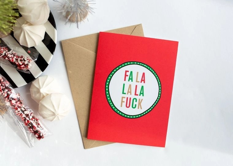 Falalala Fuck Greeting Card